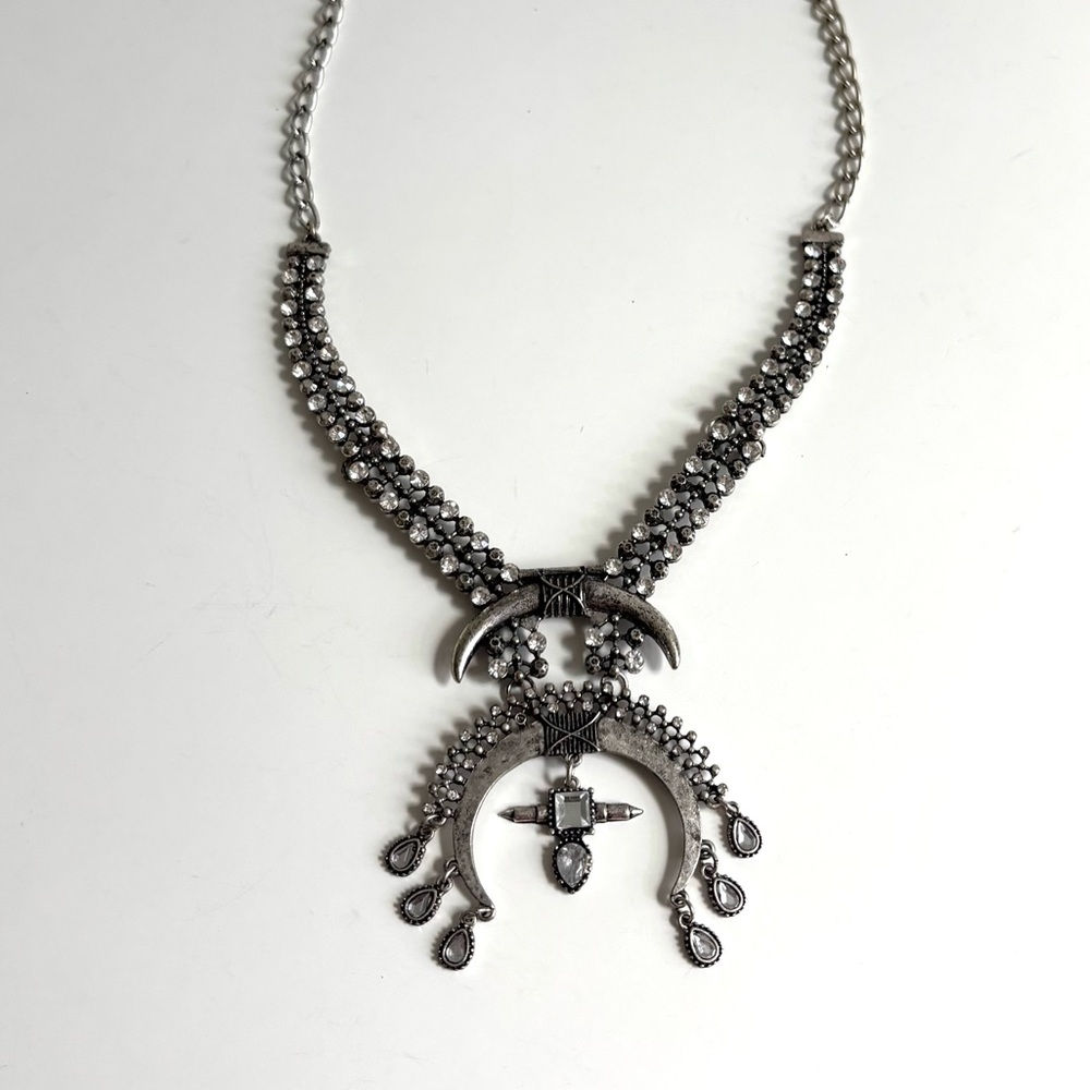 Free People Reworked Skyler Necklace in Silver